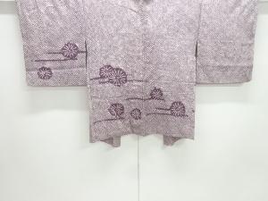 本総絞り霞に唐松模様絵羽織